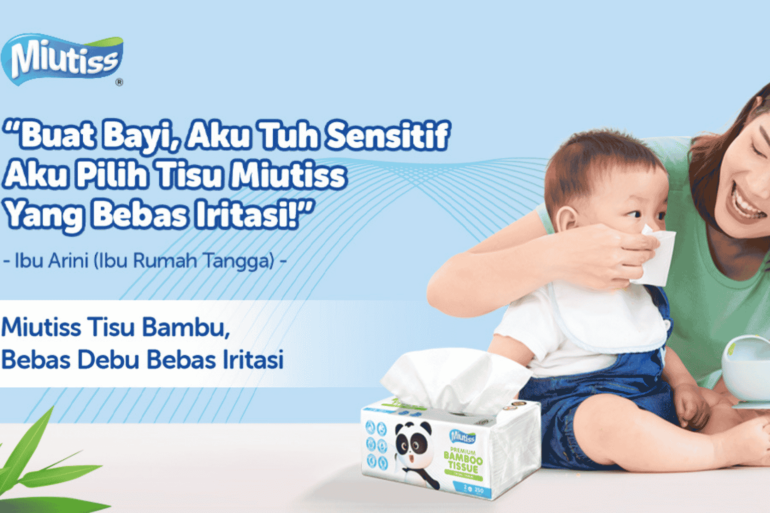 Tissu Miutiss Kulit Sensitif